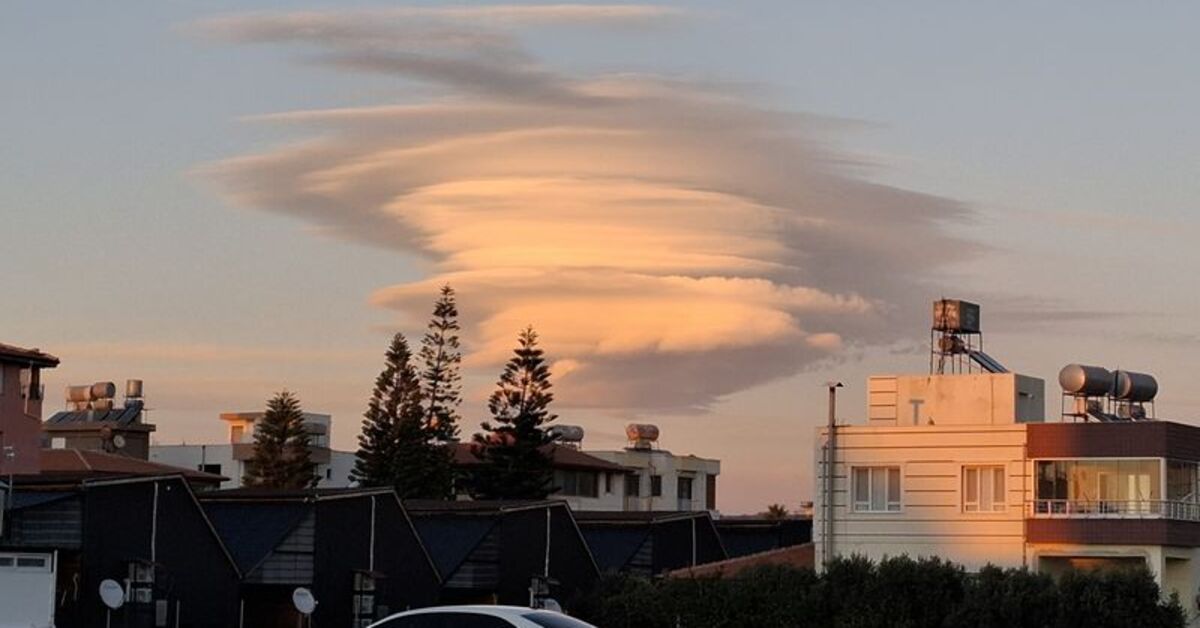Hatay’da mercek bulutlarından görsel şölen