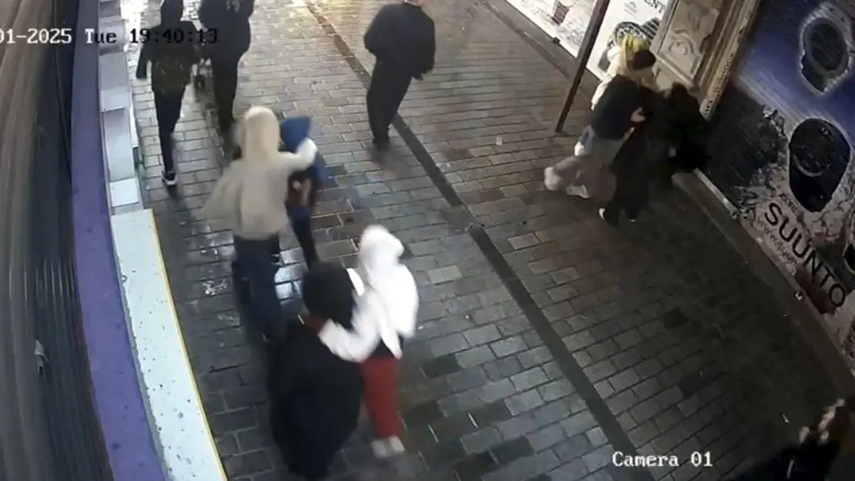 Kavgayı ayırmaya çalışan bekçi yumrukla saldıran şahısı bacağından vurdu